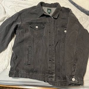 Black/charcoal denim jacket